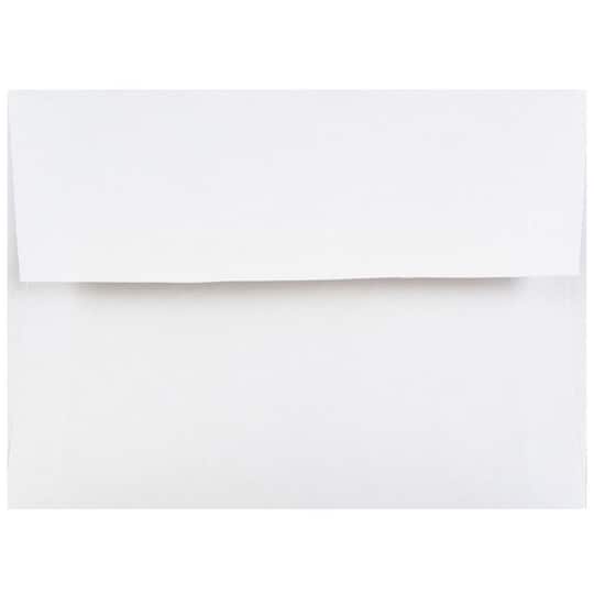 JAM Paper White 4Bar A1 Envelopes, 100ct.
